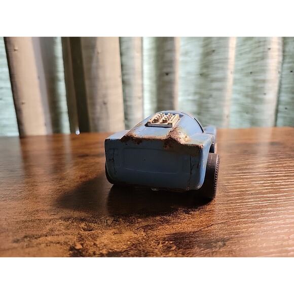 Vintage Tonka Friction Coyote Ferrari Blue Pressed Steel Car #6 - Japan Porsche - Picture 5 of 9